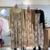 韩国东大门系带防晒罩衫扎染，吊带连衣裙女夏法式桔梗两件套装裙子