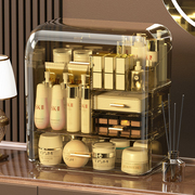 化妆品收纳盒防尘亚克力梳妆台桌面护肤品置物架高级大容量透明箱