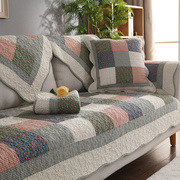 四季全棉防滑沙发垫纯棉，简约现代2024款坐垫，通用皮沙发巾套罩盖布