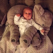 大象公仔毛绒玩具婴儿陪睡暖手抱枕玩偶布娃娃儿童七夕礼物女