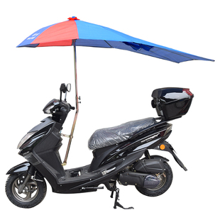 加长电动车雨伞遮阳伞遮雨防晒超大加厚双层踏板摩托车雨棚遮阳挡