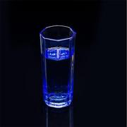 红樱桃蓝色玻璃水杯家用杯子套装6件套玻璃杯6只装彩色玻璃杯套装