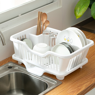 厨房碗架碗碟收纳架沥水篮，置物架塑料家用放碗筷收纳盒碗盘架防霉