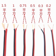 德国进口红黑线纯铜2芯电线缆双色并线，平行线电源线喇叭音响线rvb