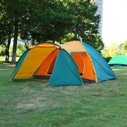 一室一厅双层3-4人帐篷 户外登山探险防雨防晒帐篷