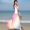 超大摆半身裙波西米亚风长裙海边沙滩裙8米大摆雪纺仙女裙子女夏