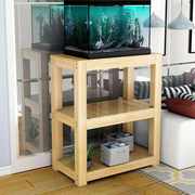 金鱼缸(金鱼缸)1.2米实木，订做储物柜80公分低地柜，水族水族箱玻璃鱼缸底柜