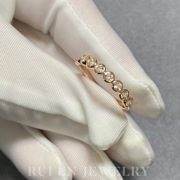芮恩18k玫瑰金9粒钻石，40分钻排钻戒指指环，ins时尚网红女钻戒