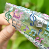 钢琴音符贴纸立体3d水晶，透明儿童奖励乐器，贴贴纸音乐琴行艺校奖品