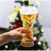 啤酒杯稀奇古怪世界杯玻璃杯，大力神杯酒吧足球水杯，手工扎啤杯创意