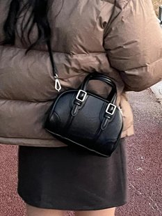 韩系时尚包包女2024高级质感复古手提小包，小众少女单肩斜跨包