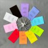 彩色物料卡片彩色，半透明磨砂软膜pvc吊牌防水塑料标签定制
