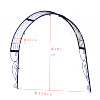 窗户花园植物爬藤架支架铁线莲壁挂铁艺欧式拱门拱形种室外花架子