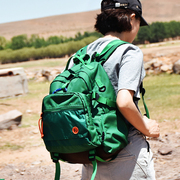 kouga设计师潮流绿色旅行双肩，包露营徒步轻便女生，背包上学书包男