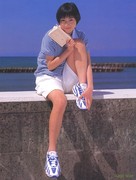 梦茴1997画册款夏季海军风，短袖t袖，上衣蓝白条纹红白条纹纯棉