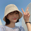 夏季镂空渔夫帽女透气帽子，薄款防紫外线，遮阳帽时尚盆帽水桶太阳帽