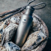 Keith铠斯简约钛水壶户外野营运动水瓶纯钛健康水杯便携可烧水