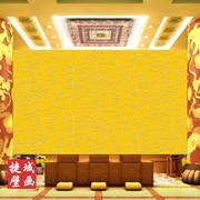 3仙堂祥云壁纸客厅沙发壁画壁布中国风墙纸金色墙布佛堂寺庙背景