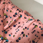 真丝双绉布料服装面料粉色布匹，面料丝绸款反季16姆米114幅宽