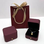 高档首饰盒结婚戒指项链手链，手镯饰品盒耳钉，耳环包装盒吊坠礼物盒