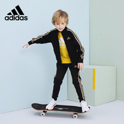 adidas阿迪达斯儿童套装男女大童装春秋卫衣运动服，外套长裤两件套