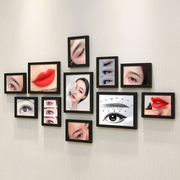美容院3d立体墙贴创意个性，美甲美睫纹绣化妆店，广告橱窗贴纸背景墙