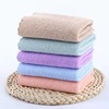 8条装珊瑚绒儿童方巾宝宝洗脸面巾吸水口水巾柔软方巾