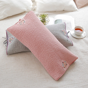韩国传统荞麦壳保健颈椎枕 单人枕头枕套 男女家用助睡眠护颈椎枕