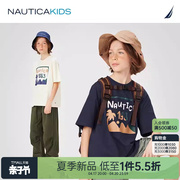 2024夏季NAUTICA童装 男童女童短袖T恤儿童原纱凉感童趣系列