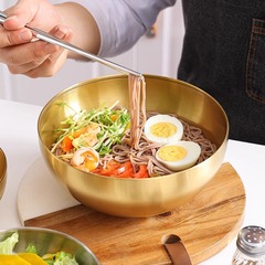 韩式冷面碗双层家用不锈钢碗