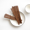 红檀木筷子家用套装，日式实木鸡翅木筷子10双装创意无漆木质餐具