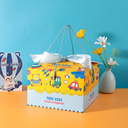 宝宝满月礼盒回礼喜糖盒礼物袋儿童伴手礼周岁生日蛋糕盒空方盒