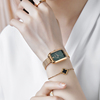 韩国聚利时手表女长方形，时尚韩版白领学生小绿表石英防水