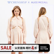 alice McCALL拼接长袖腰部镂空连衣裙春夏CHENSHOP设计师品牌