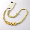 杰米波西米亚手工编织手机绳斜挎可调节斜跨花朵，菊花小雏菊手机链