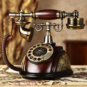 促复古转盘电话机家用座机，美式时尚创意欧式电话，老式无线办公固新