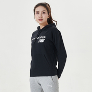 New Balance女款卫衣连帽运动休闲加绒套头衫WT03810-BK