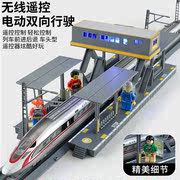 儿童遥控合金复兴号高铁玩具火车，电动轨道和谐号，模型仿真小汽车3