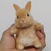 羊毛毡侏儒兔子陪伴玩偶，可爱迷你宠物定制戳戳乐成品diy创意摆件