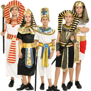 万圣节COS希腊表演儿童埃及法老王武士艳后祭司王子公主服装