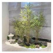 仿真竹子隔断屏风假竹子植物，造景盆景细水毛竹绿植客厅酒店装饰