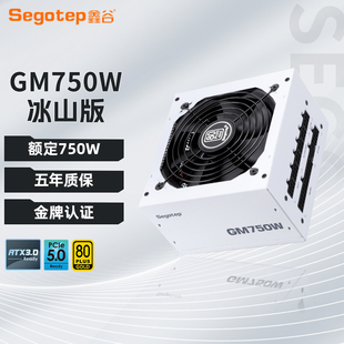 鑫谷GM750W冰山版电脑电源台式机650W白色金牌全模组850W主机电源