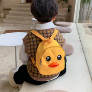儿童婴幼儿园1-3岁2小书包宝宝男女孩，背包迷你小鸭子帆布双肩包包