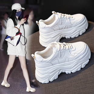 真皮老爹鞋女女款2025新款鞋子夏季厚底增高鞋子休闲鞋运动鞋女鞋