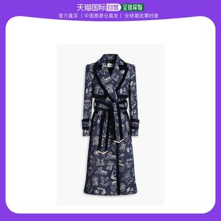 香港直邮潮奢 ZIMMERMANN 女士纽扣装饰印花弹力棉质大衣