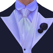 新原创(新原创)白色装饰珍珠懒人免打礼服，宽法式领带摄影婚纱楼拍摄a-1182