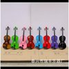 彩色小提琴初学者成人儿童练习小提琴全木质白粉红紫蓝红黑哑乐器