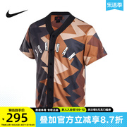 Nike耐克JORDAN短袖男夏网眼透气开衫印花运动T恤FB7339-133