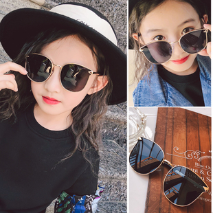 韩版儿童眼镜偏光男女童，太阳镜uv400防紫外线，小孩时尚个性墨镜潮