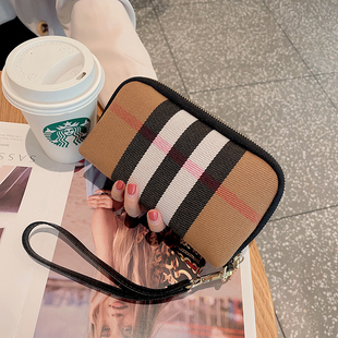 帆布钱包女长款大容量手包高级感可放手机气质手拿包零钱包